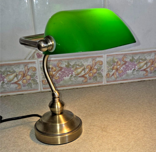 Vintage small green glass - small,