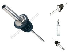 4 X Stainless Steel Oil Pourer Bottle Dispenser Olive Oil Drizzle Vinegar Wine