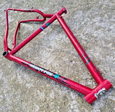 Muddy fox Monarch Comp Mountain bike frame Tange butted Cromo tubing Retro red