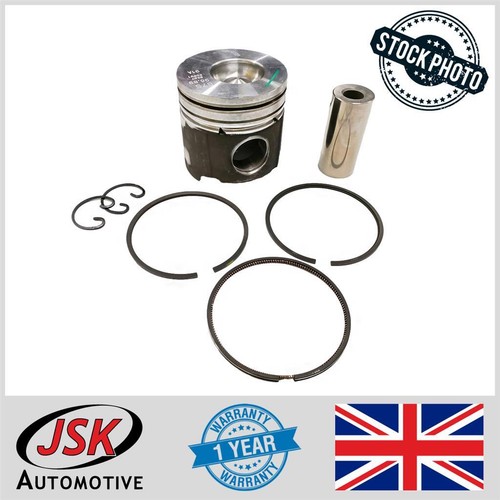 Piston with pin and rings - with,