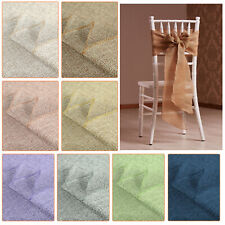 10x Hessian Chair Sashes