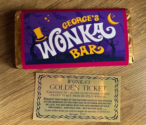 Wonka bar halloween - bar,