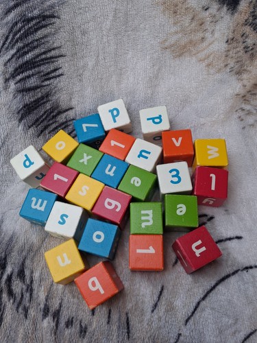 Wooden alphabet letters - alphabet,
