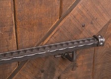 Stair hand rail, industrial, Bannister, handrail & brackets, cast iron, vintage 