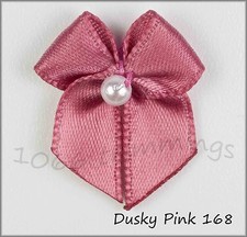 Satin Ribbon Bows With Pearl