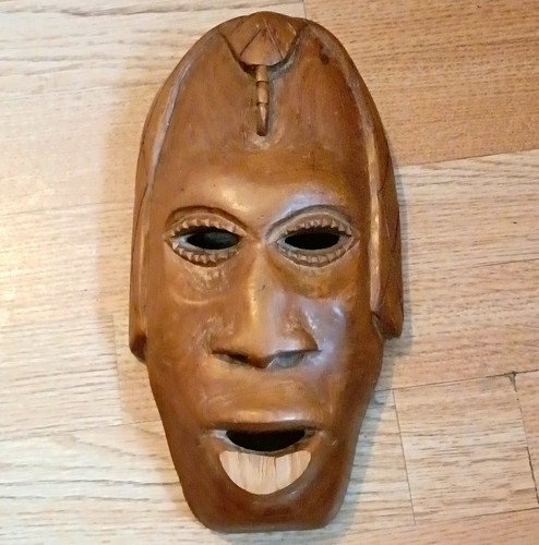 Hand carved wooden tribal - hand,
