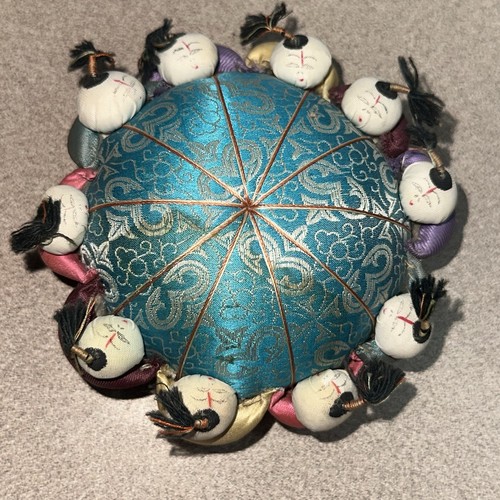 Vintage chinese round brocade - vintage,