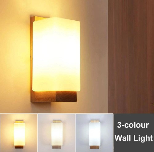 12w glass wood colour - 3-colour, led