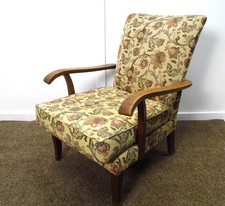 Vintage Parker Knoll 717 model Oak frame and armrests reupholstered project