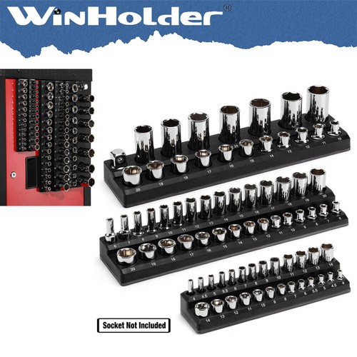 Magnetic socket organizer - 3x,