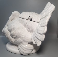 Large Bordallo Pinheiro Ceramic Turkey Tureen Christmas Thanksgiving 30x36cm