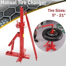 Portable Tyre Changer Professional Manual Tire Wheel Mount Bead Breaker 5"-21"