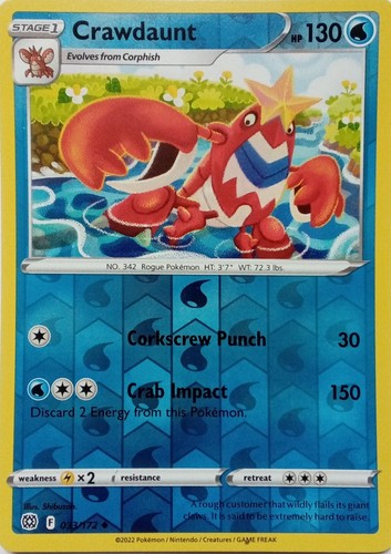 033 172 crawdaunt - 033/172, reverse