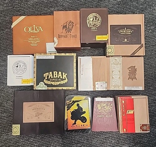 Lot empty wooden - of, 12