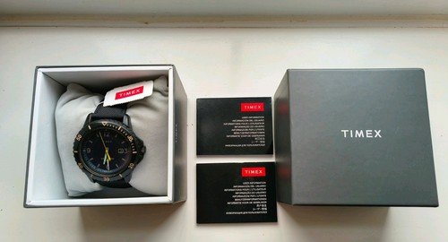 Fully boxed black timex - boxed,