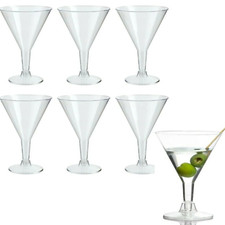 Plastic Martini Glasses Clear