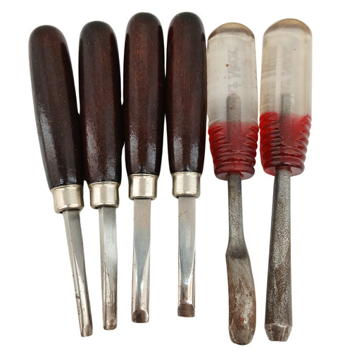 Vintage carving chisels gouges - chisels,