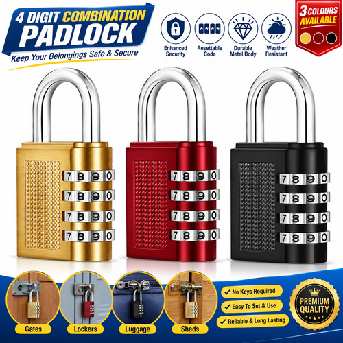 Digit combination padlock - 4,