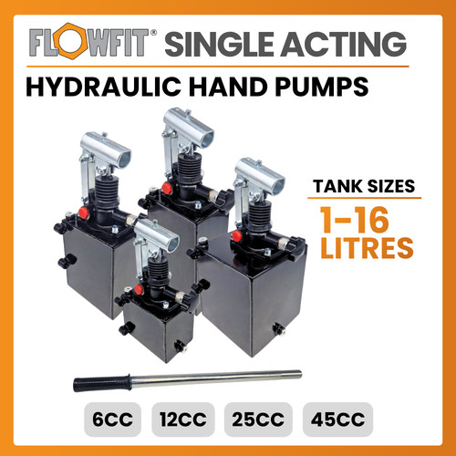 Hydraulic single acting hand - single,