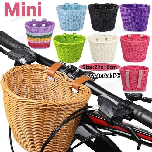 Hand woven bicycle basket - bicycle,