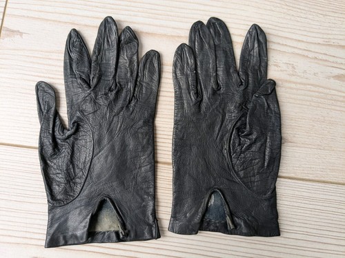 Vintage black leather women - black, women's