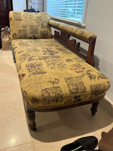 Antique chaise longue with - chaise,