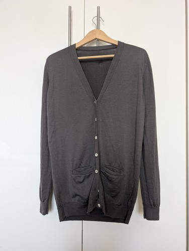 John smedley men - men's, charcoal