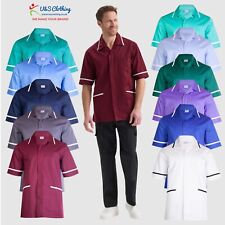 Men Premium Tunic Uneek Healthcare Uniform Hospital Nurse Salon Plain Work Shirt