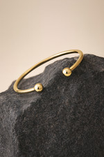 18ct Gold Gents Torque Bangle on Solid Sterling Silver British Made Hallmarked