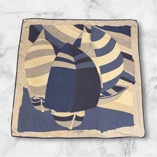 LOEWE Silk Scarf Sailing Boat