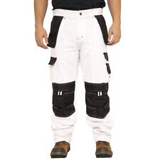 Men's Heavy Duty Decorators Painters Works Trousers Multi Pockets Cargo Pants
