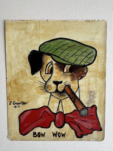 Antique watercolour 1917 - antique,