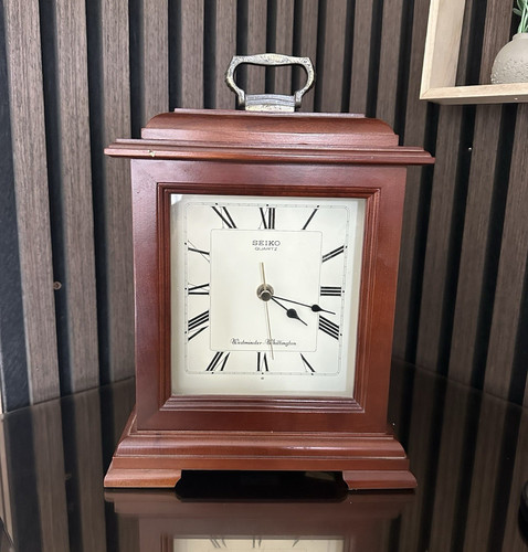 Seiko qxj102bn wooden - seiko, quartz