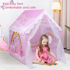 Unicorn Kids Play Tent Pink
