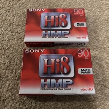 SONY P5-90HMP3  VIDEO 8mm / Hi8 CAMCORDER TAPE / CASSETTE - NEW & SEALED x 2