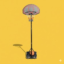 Junior  Basketball Hoop Bundle Includes Basketball, Pump and Carry Net