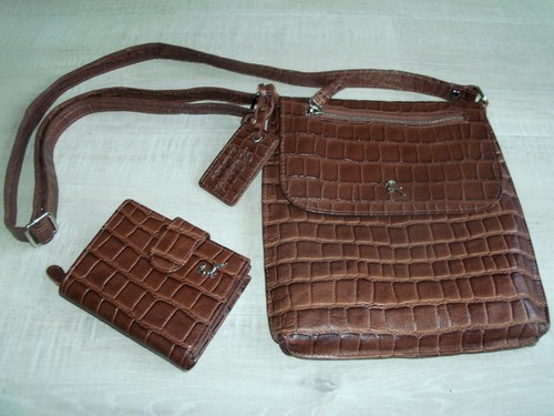 New ashwood leather cross - new,