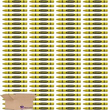 Premium Yellow Crayon Bulk Value Pack |  d Pack of 100