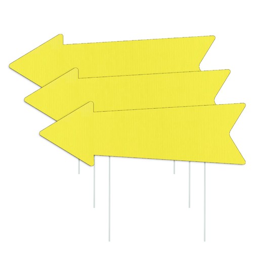 Yellow arrow signs - arrow,