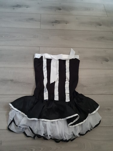Bnwot black satin - black, white