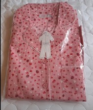 CATH KIDSTON COTTON LONG SLEEVE PYJAMAS PJ SIZE S HEARTS PINK LADYBUG LADYBIRD