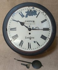 Antique 12" Fusee Dial Clock