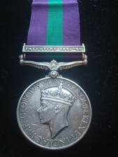 GENERAL SERVICE MEDAL (GSM) BAR PALESTINE 45-48 44887692 GNR E J TURNER - RA