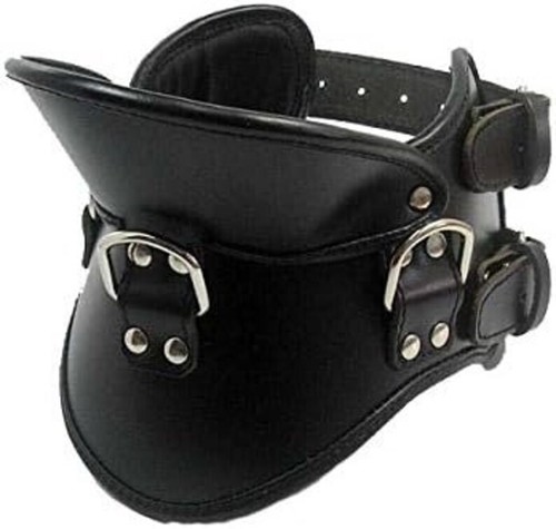 Genuine leather padded posture - padded,