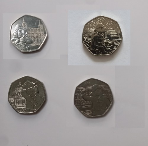 Paddington bear 50p coins - paddington,