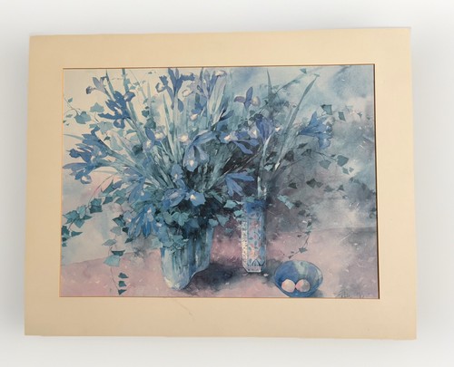 Shirley felts irises print - shirley,
