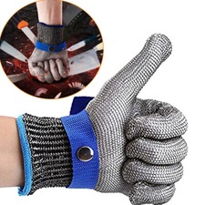 Stainless Steel Mesh Protective Glove Cut Resistant Chain Mail Work Safety❥