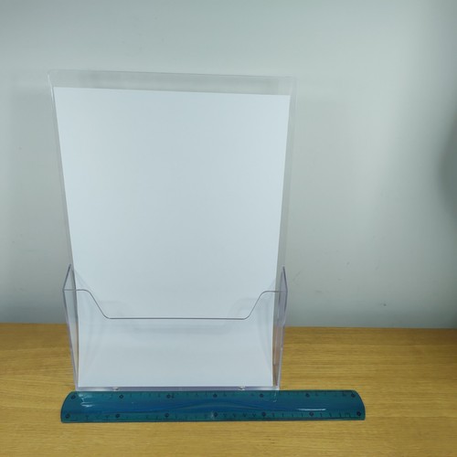Clear plastic freestanding - a4,