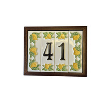 Hand painted ceramic lemon - hand-painted,