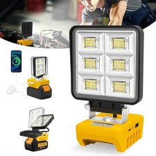 For Dewalt 18V Battery LED Work Light Cordless Workshop Torch Workshop Dual USB
